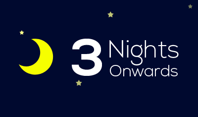 Save 15% with 3 Nights Onwards