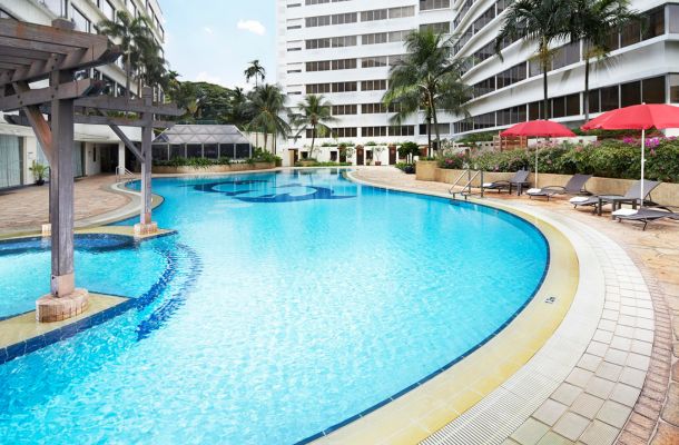 Outdoor Swimming Pool at Furama RiverFront, Singapore Hotel